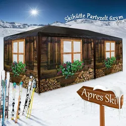 Deuba Festzelt Almhütte Pavillon 3x6m
