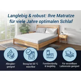 Betten-ABC HR Blue 7 Zonen 140 x 200 cm mittelfest