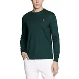 Polo Ralph Lauren Longsleeve T-shirt Sweatshirt Custom Slim Fit kontrastierendem Logo-Stick und gerippten Bündchen blau|grün XL