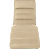 W.Schillig Relaxliege daily dreams Leder/Polyester 65 x 91 x 170 cm Beige mit Kissen