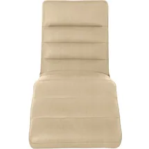 W.Schillig Relaxliege daily dreams Leder/Polyester 65 x 91 x 170 cm Beige mit Kissen