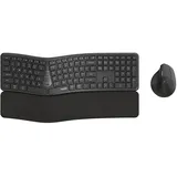 Rapoo 8810ME KOMBO Tastatur und Maus, Set, kabellos, Grau