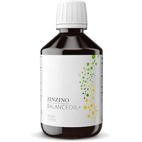 ZinZino BalanceOil+ Vegan Algenöl mit Omega-3 3046 mg, Omega-9, Vitamin D3, Tocopherol, DHA, EPA mit Heuschreckensamenöl, 300 ml