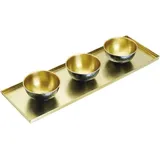 Artesà Tapas-Set 60 X 20 Cm/ 12,5 Cm Gold/ blau 4-teilig