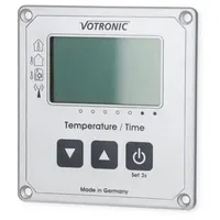 Votronic 1253 LCD-Thermometer / Uhr mit Extern-Sensor