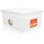 BigDean 5 Stück Aufbewahrungsbox mit Deckel 5L robust & stapelbar Plastikbox transparent Germany