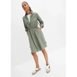 bonprix Midikleid A-Linie Grün 38