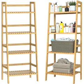 CASARIA Standregal Bambus 4 Etagen