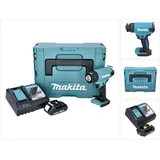 Makita DHG 180 RA1J Akku Heißluftgebläse 18 V 550 °C + 1x Akku 2,0 Ah + Ladegerät + Makpac