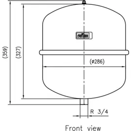 Reflex Membran-Druckausdehnungsgefäß 4 bar weiß