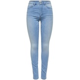 ONLY Damen Hight-Waist Jeans Hose ONLRoyal Life 15169037 Light Blue Denim M/32