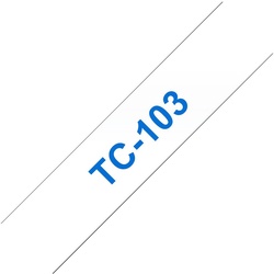 Brother TC103 - 12 mm x 7.7 m - blau auf durchsichtig (TC103)