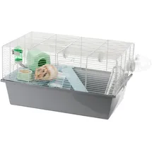 Ferplast Kleintierkäfig Milos Large 58 x 38 x 30,5 cm grau