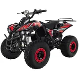 Actionbikes Motors Kinder Quad S-10 1000 Watt Federung, Scheiben-/Trommelbremsen, bis 20 km/h (sw/rot)