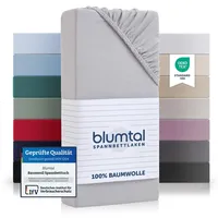 Blumtal Blumtal® Basics Spannbettlaken Topper 140x200cm Jersey - Bettlaken
