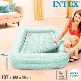 Intex Kinder-Reisebett 107 x 168 x 25 cm - L x B x H) hellblau
