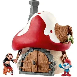Schleich Schlumpf Haus mit 2 Figuren