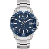 Bulova Marine Star C Series Hpq Precisionist Silber Herren Armbanduhr 96B433