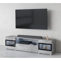 TRENDMANUFAKTUR TV-Lowboard 182 cm beton optik