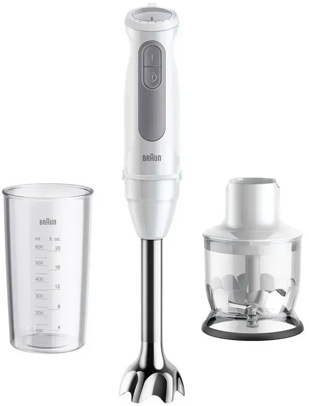 Preisvergleich Produktbild Braun Stabmixer MultiQuick MQ 50201 M, 1000 W grau|weiß