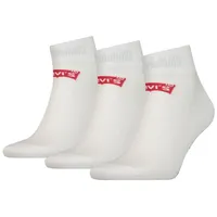 Levi's Unisex Quarter Socks White 39 42