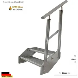 Kaminbau Mierzwa Premium Treppe 38 cm 800 mm Verzinkt