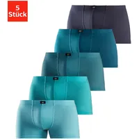H.I.S. Boxershorts unifarben blau XS 5er Pack