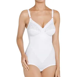 Miederbody TRIUMPH "Formfit BS X", Damen, Gr. 80, Cup D, weiß, Obermaterial: 54% Polyamid, 22% Baumwolle, 19% Elasthan, 5% sonstige Fasern, klassisch, figurbetont, ohne Ärmel, Bodies