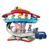 PAW PATROL Lookout Hauptquartier Spielset mit Chase Figur und Basis Fahrzeug, Spielturm,