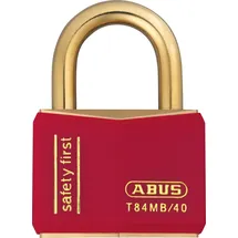 ABUS - T84MB/40 40mm Red Safety First Rostfreie Vorhängeschloss - ABUT8440RED