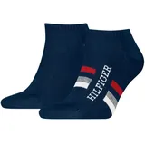 stichd b.v. Sneaker-Socken mit Logo-Detail im 2er-Pack, Marine, 43-46