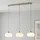 LUCANDE Sharvil 3-flg. 97 cm rund weiß Glas
