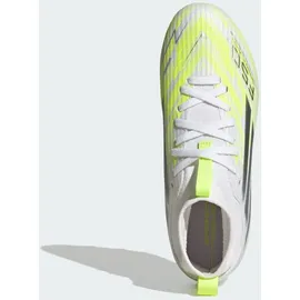 adidas F50 Sparkfusion League Mid Cut AG/FG Kinder Cloud White/Iron Metallic/Hi-Res Yellow 34
