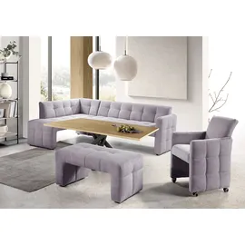 exxpo - sofa fashion Essbank EXXPO - SOFA FASHION "Barista, bequem und elegant, hohe Bodenfreiheit", rosa (powder rose), B:245cm H:83cm T:159cm, Sitzbänke, Essbank, Eckbank Barista bequem und elegant, hochwertige Detailverarbeitung