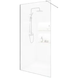 Home Deluxe Duschabtrennung Alu, Glas, Metall, 90x200 cm,