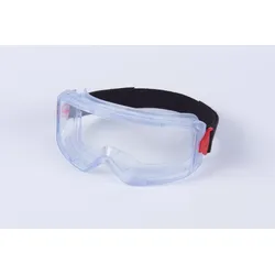 3M GoggleGear 3000 Vollsichtbrille, PVC-Schutzummantelung, transparente Anti-Fog-Scheibe, textiles Kopfband, GG3001-AF EU