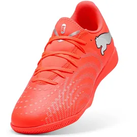Puma Future 9 Play It Fussballschuh, Glowing Red Weiß Schwarz Silber