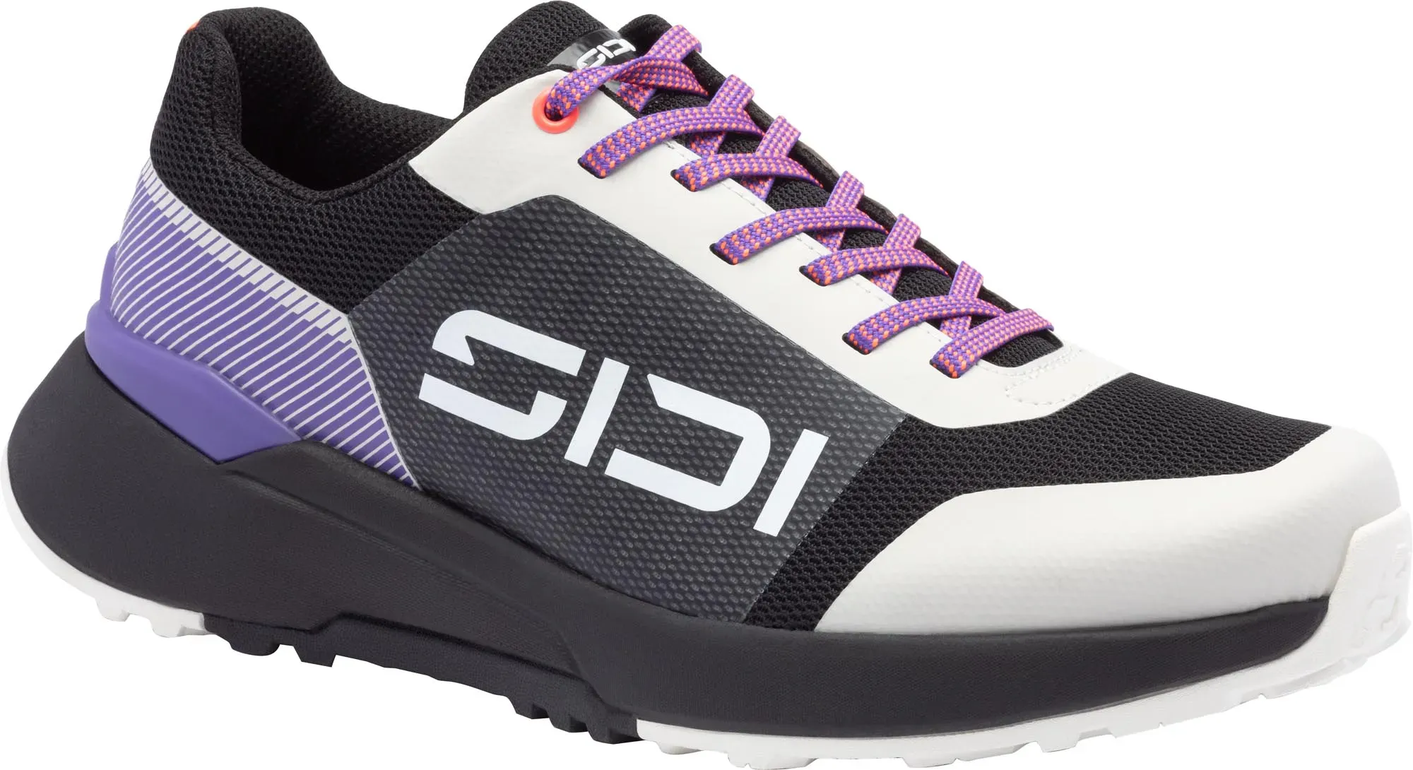 Sidi Fluxx Low Motorrad Schuhe, schwarz-weiss, Größe 43 für Männer