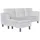 vidaXL Modulsofa 3-Sitzer Kunstleder Weiß