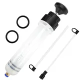 EAFCSZ 200ml Ölabsaugspritze, Ölabsaugpumpe mit 2 Schlauch,Ölabsaugpumpe & Umfüllpumpe für Verschiedene Öle für Bremsflüssigkeit,Getriebeöle,Kühlmittel,Motor,Ölabsauger Umfüllpumpe (200CC)