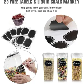 luxuskollektion Müsli-Behälter Set 6-teilig 4L Transparent