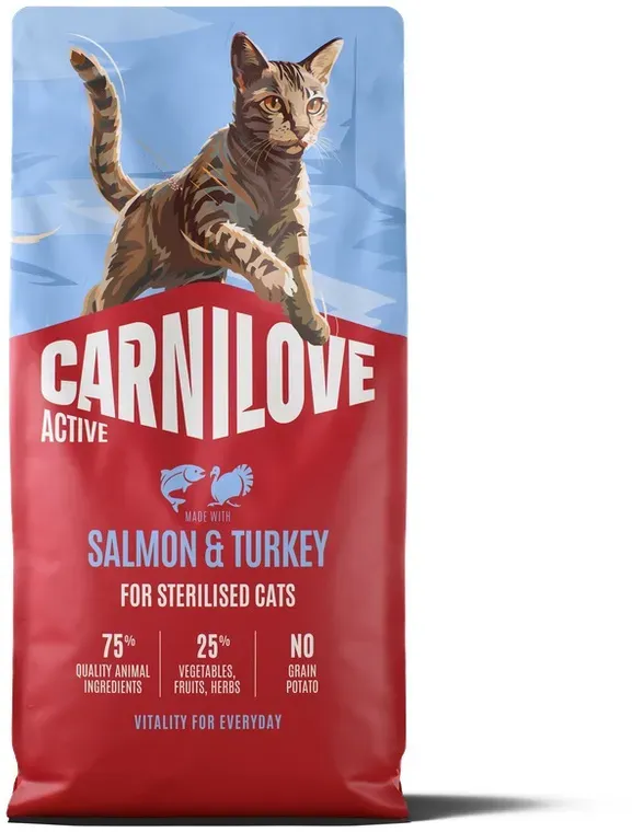Carnilove Active Cat Lachs & Truthahn für kastrierte erwachsene Katzen 6kg