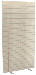 PAPERFLOW Trennwand easyScreen Contents, 61979 bunt 94,0 x 173,4 cm