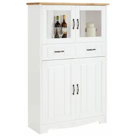 OTTO home Highboard Trinidad 102 x 155 x 37 cm Gelb / Weiß