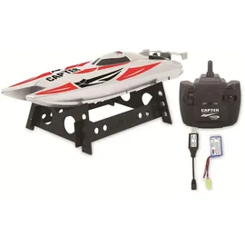 Jamara RC-Boot Capter 2,4 GHz RtR rot und weiß