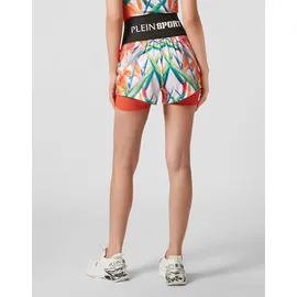 Plein Sport Shorts, Größe M, in weiß 0121 | white/multicolored