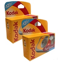 Kodak 2 x Einwegkamera Kodak Fun Saver 27+12 ISo 800 Einwegkamera
