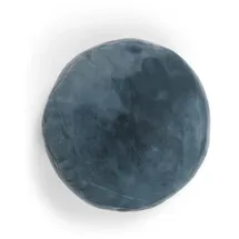 Essenza Mads Furry Dekokissen Ø 45 cm Blau