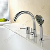 Bluewater DENVER Waschtischarmatur mit Brause Chrom BWW.080C Wasserhahn Bad