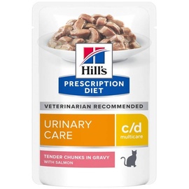 Hill's Prescription Diet c/d Multicare Urinary Care mit Lachs - 48 x 85 g